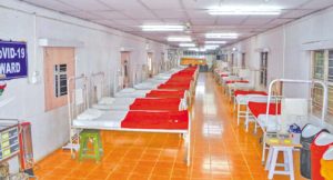  A view of an isolation ward for coronavirus-affected patients at Command Hospital, Udhampur, 12 March 2020.