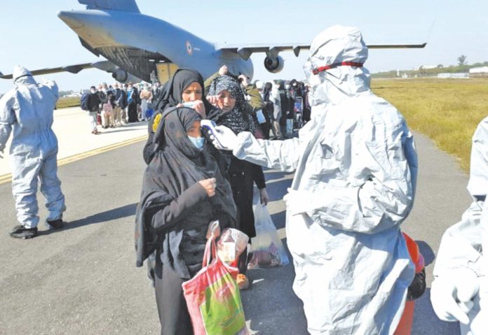 58 Indian pilgrims were airlifted in an IAF C-17 Globemaster military transport aircraft from Coronavirus