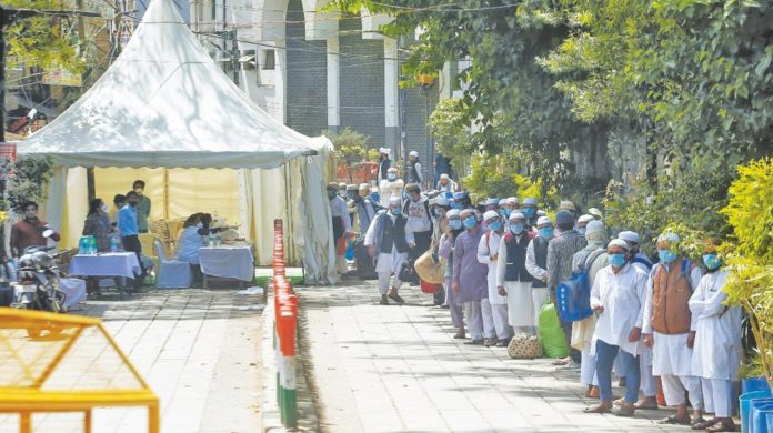 Followers of the Tablighi Jamaat started vacating the building in Nizamuddin