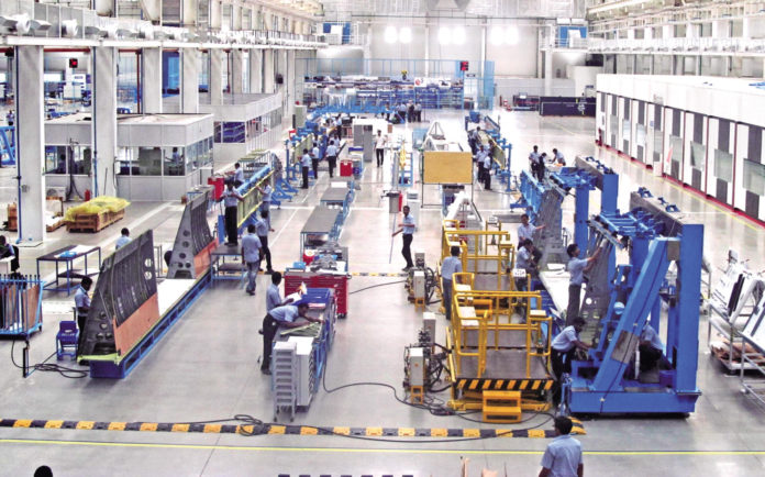 At the wing making facility of Tata Lockheed Martin Aerostructures Ltd
