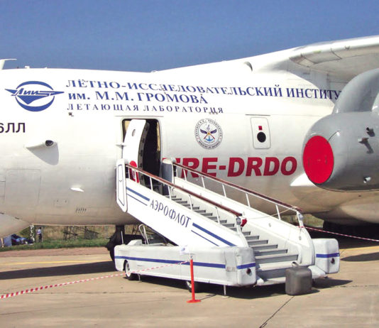 What is the Status of Kaveri Aero Engine? Kaveri engine fitted on an IL-76 flying test bed in Russia