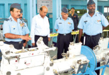 Aircraft Maintenance : MRO Industry – Indian Military Aviation Market Former Chief of the Air Staff, Air Chief Marshal Arup Raha and Secretary Defence Production, GC Pati at the IAF's Base Repair Depot, Nasik on 7 June 2014.