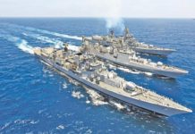 DEFENCE PROCUREMENT : Draft DPP 2020 Revealed INS Delhi (D61, left) and INS Mumbai (D62, right) were made at Mazagon Dock in India-01. INS Talwar