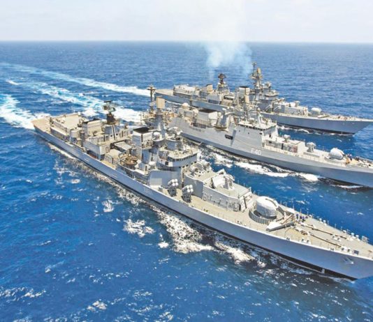 DEFENCE PROCUREMENT : Draft DPP 2020 Revealed INS Delhi (D61, left) and INS Mumbai (D62, right) were made at Mazagon Dock in India-01. INS Talwar