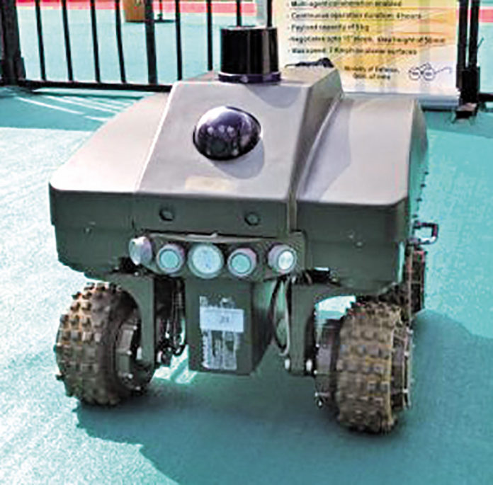 The ‘Sentry’ robot built by DRDO’s CAIR lab