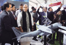 Defence Industry : MoUs and JVs Announced at DEFEXPO 2020 Defence minister Rajnath Singh visiting the Tata Aerospace & Defence stand during DefExpo2020, in Lucknow on 7 February 2020.
