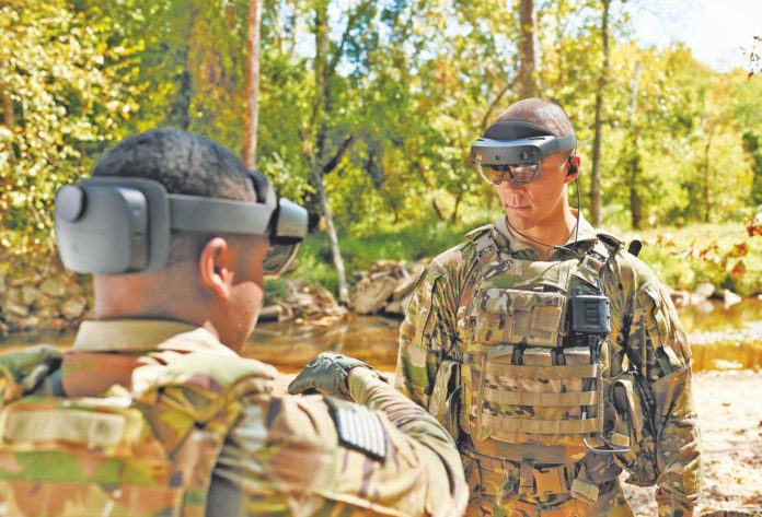 Soldiers test Integrated Visual Augmentation System (IVAS)