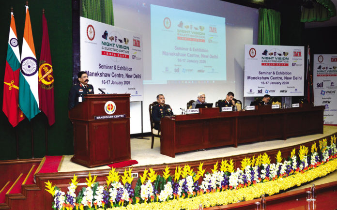 Lt Gen SS Hasabnis, Deputy Chief of Army Staff (P&S), Army HQ delivering the Inaugural Address