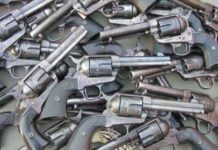HOMELAND SECURITY : Proliferation of Illegal Weapons Locally made copies of popular revolvers fetch up to Rs 20,000 each
