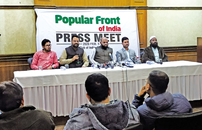 PFI North Zone President AS Ismail and committee members called for revenge for the 'unreasonable' arrest of PFI members at a press conference on 5 February 2020.