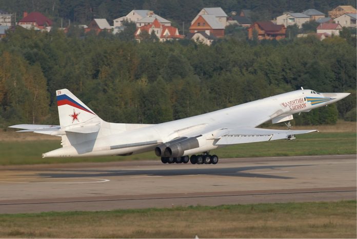 Russian Tupolev Tu-160 bomber