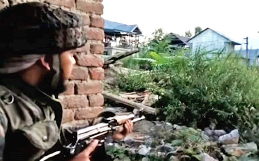 Elimination of HuM J&K Head Significant Blow to Pakistan Six months of persistent surveillance and the arrest of a mason, who reportedly built HuM commander Riyaz Naikoo's hideout, led the forces to the big catch (TV grab).