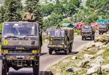 Indian military building up at border with China The Indian Army has resorted to mirror deployment in Ladakh in keeping with Chiese buildup
