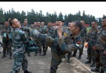 Chinese troops vacate Hot Springs; pull back slow in other areas – Indian Military Review An Indian soldier displays unarmed combat skills against a Chinese soldier