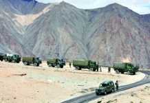 Undoing Chinese Moves in Eastern Ladakh Indian Army convoy moving up to high altitude areas in Ladakh