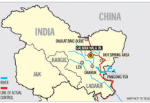 India, China disengage at Gogra, Galwan and Hot Springs – Indian Military Review Map of LAC in Ladakh