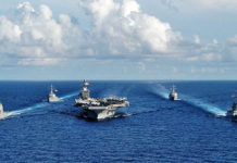 INDO-PACIFIC: Quadrilateral Security Dialogue Advances US Navy carrier strike group, led by USS Nimitz and Indian Navy conducted PASSEX the maritime drills in mid-July 2020 close to the Andaman & Nicobar Islands.