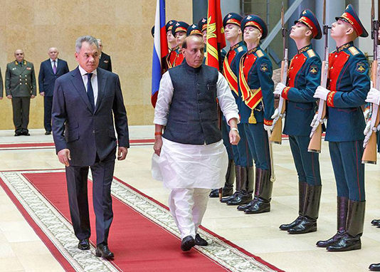 INDIA-RUSSIA: Military Ties Remain Strong Defence minister Rajnath Singh travelled to Moscow on 7 June amid tensions with China to talk about emergency purchases of military equipment.