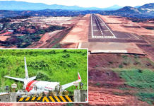 FLIGHT SAFETY: Pilot Experience is No Guarantee of Safety Google satellite map image of Calicut airport and )inset) the broken fuselage of the ill-fated aircraft.
