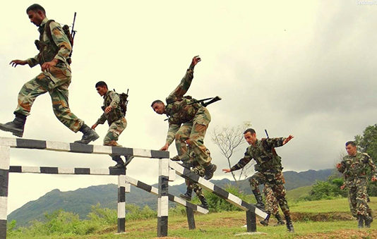 HUMAN RESOURCES: 3-Year ‘Tour of Duty’ Under Consideration Indian-Army recruits undergoing obstacle course training