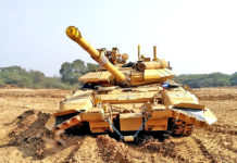 Defence Industry News Aug 2020 T90 tank with mine ploughs