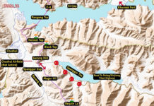 INDIA-CHINA: Indian Troops Occupy Key Heights North of Pangong Tso Map showing areas south of Pangong Tso