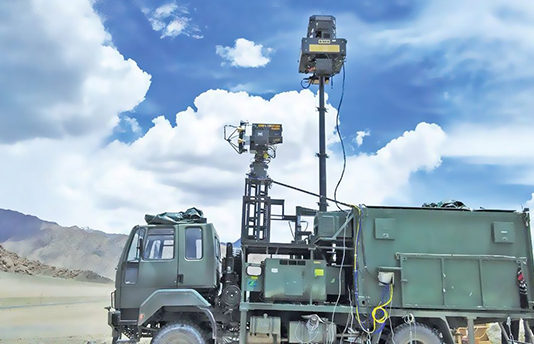ELECTRONIC WARFARE – EW is a Crucial Op Requirement A truck-mounted part of Himshakti Integrated EW System (IEWS) developed by BEL