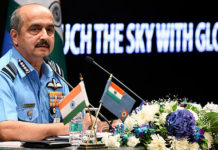 Challenges Facing the Indian Air Force IAF Chief Air Chief Marshal V.R. Chaudhari addresses a press conference ahead of 89th Air Force Day, in New Delhi on 5 October 2021