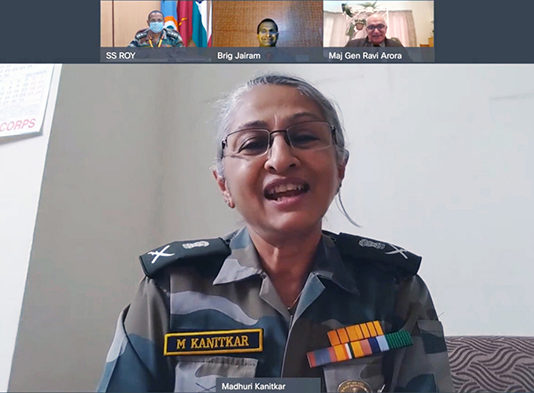 EVENT REVIEW: Military Healthcare 2021 Lt Gen Madhuri Kanitkar DCIDS (Medical) giving the Keynote Address