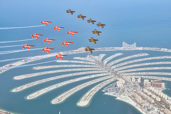 Surya Kirans and Hawks at Dubai Air Show 2021