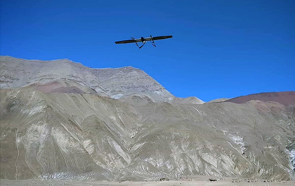 SWITCH drone flying in Ladakh