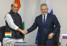 Russia, India sign agreement on military-technical cooperation till 2030 Defense Minister Rajnath Singh and Russian Defense Minister Sergey Shoigu