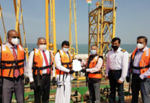 Sri Lanka Fears Falling Into Chinese ‘Debt Trap’ Indian HC Gopal Baglay handed over 40,000 MT of fuel from India to SL Energy Minister Udaya Gammanpila at the Colombo Port on 15 Feb