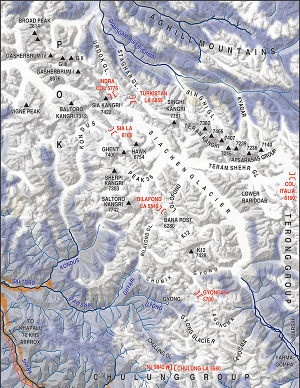 Siachen Glacier region