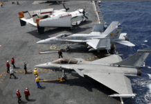 Race heats up for naval fighter deal The Super Hornet and Rafale-m are competing to provide India's with 57 light fighters to operate from the deck of its upcoming carrier INS Vishal