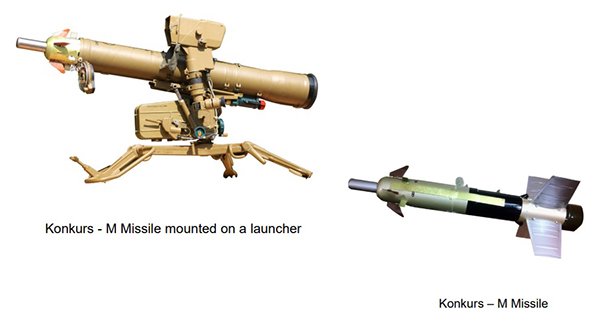 Armenia Stocking Up On Indian Made Konkurs M Anti Tank Guided Missiles