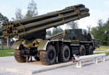 Bulk of Weapon Systems are of Russian Origin BM-30 Smerch MLRS long range rocket launcher