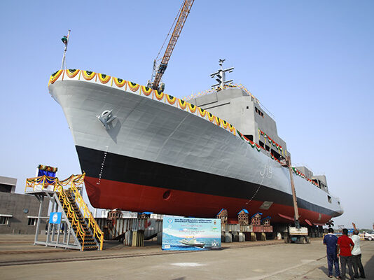 GRSE launches ‘INS Nirdeshak’ for the Indian Navy, to replace ‘Sandhayak Class’ survey ships Nirdeshak, the second of the four Survey Vessels Project being built by GRSE
