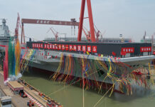 China launches Fujian advanced aircraft carrier China's third aircraft carrier, Fujian, displaces more than 80,000 tonnes, as much as 20,000 tonnes more than the other two aircraft carriers