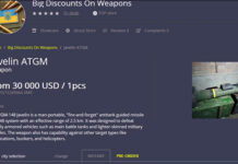 Western war weapons for Ukraine end up for sale on the darkweb Screenshot of a darkweb page offering sale of Javelin ATGMs