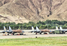 Xi strengthens Western Theatre Command in Tibet Chinese J-11 fighters deployed at an airfield in Tibet