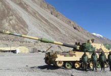 Army Boots Artillery Firepower Against China K9 Vajra self-propelled howitzer in Ladakh