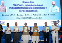 Defence R&D to be opened to private sector for high-tech platforms Defence minister Rajnath Singh releasing the Third Positiive Indigenisation List ofn defence equipment on 7 April 2022
