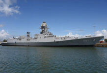 Stealth-guided missile destroyer Mormugao delivered to Indian Navy INS Marmugao