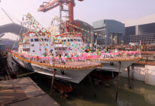 GRSE making seven vessels for foreign countries At GRSE seven vessels out of the 23 ships that are in various stages of construction are for foreign countries