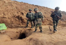 BSF deploys drone-mounted radars to check under-ground tunnels along border BSF personnel inspect a tunnel discovered on the Indo-Pak border in Jammu region