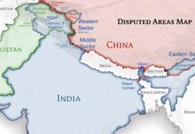 Can There Be Rapprochement Between India and China? (Part 3) India, China, Pakistan disputed areas map