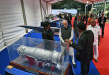 Defence R&D to be opened to private sector Prime Minister Modi inspects a model at the launch of the DRDO Young Scientists Laboratory in Bengaluru, 2 Jan 2020