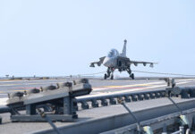 Naval LCA makes first landing at INS Vikrant Naval LCA Tejas made its first landing on indigenous aircraft carrier INS Vikrant