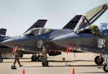 US tries to woo India away from Russia with F-35s, bombers in Aero show USAF F-35s parked at Air Force Base Yelahanka, Bangalore for Aero India 2023 show